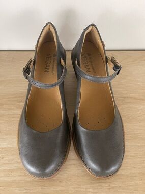 El Naturalista Grey/dark Blue Mary Jane Vegan Shoes 40